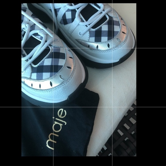 Maje Houndstooth Sneakers Size 41 - Picture 3 of 16